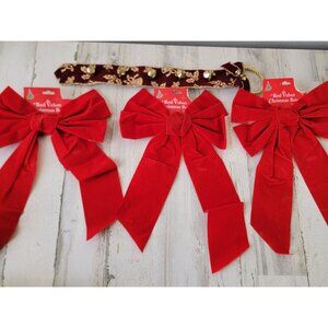 Hanging bow sleigh bell door bell knocker xmas set decor